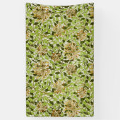 William Morris Green Honeysuckle Blumenwallpaper Banner (Vertikal)