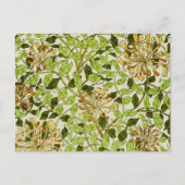 William Morris Green Honeysuckle Blumenwallpaper Postkarte (Vorderseite)