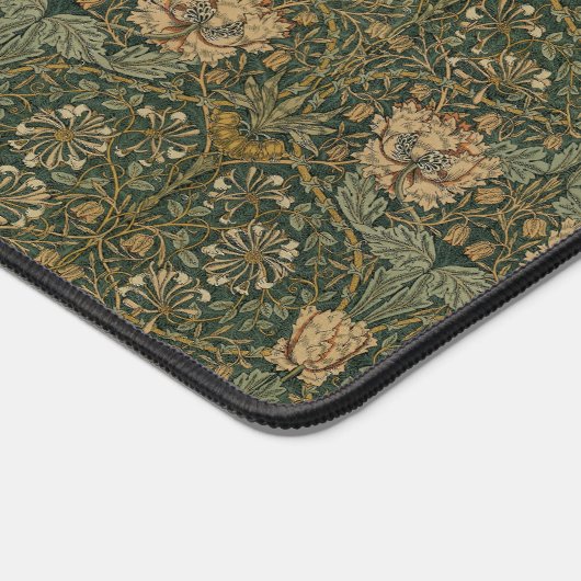 William Morris: Green Honeysuckle Desk Mat Schreibtischunterlage (Ecke)