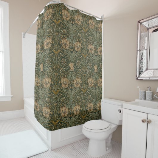 William Morris: Green Honeysuckle Shower Vorhang (Beispiel)