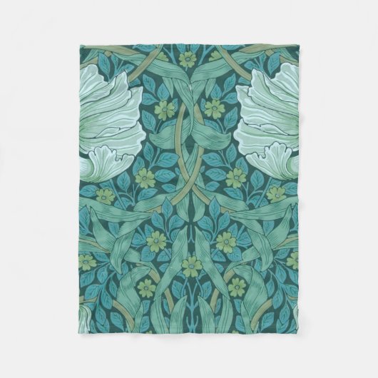 William Morris - Green Pimpernel Pattern Fleecedecke (Vorderseite)