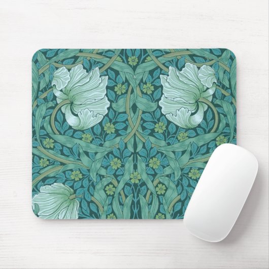 William Morris - Green Pimpernel Pattern Mousepad (Mit Mouse)