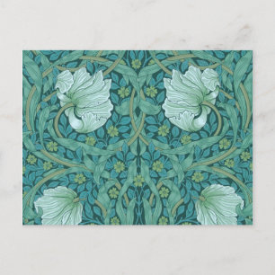 William Morris - Green Pimpernel Pattern Postkarte