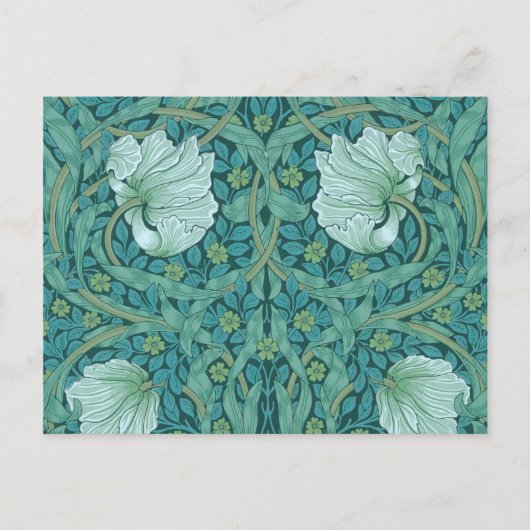 William Morris - Green Pimpernel Pattern Postkarte (Vorderseite)