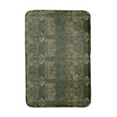 William Morris: Green Tulip & Rose Bath Mat Badematte (Vorderseite Vertikal)