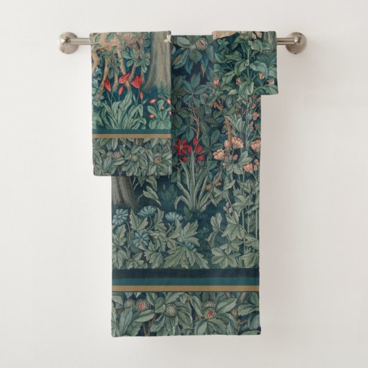 William Morris Greenery Bath Towel Set (Insitu)