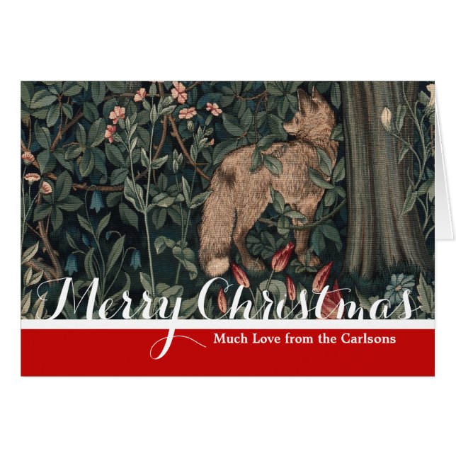 William Morris Greenery Fox Wildlife (Vorderseite (Horizontal))