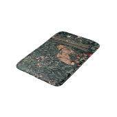 William Morris Greenery Fox Wildlife Badematte (Schrägansicht)