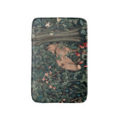 William Morris Greenery Fox Wildlife Badematte (Vorderseite Vertikal)
