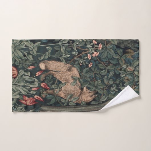 William Morris Greenery Fox Wildlife Badhandtuch Set (Handtuch)