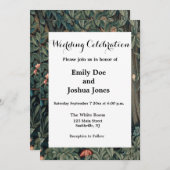 William Morris Greenery Fox Wildlife Einladung (Vorne/Hinten)