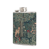 William Morris Greenery Fox Wildlife Flachmann (Links)