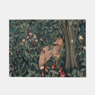 William Morris Greenery Fox Wildlife Fußmatte