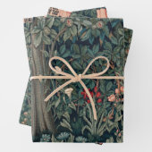 William Morris Greenery Fox Wildlife Geschenkpapier Set (Beispiel)