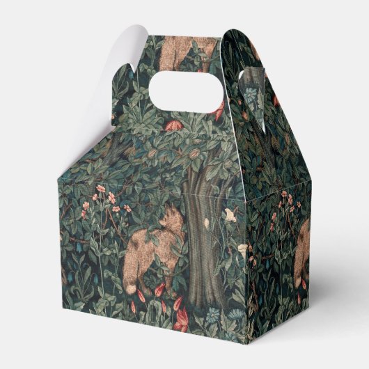 William Morris Greenery Fox Wildlife Geschenkschachtel (Vorderseite)