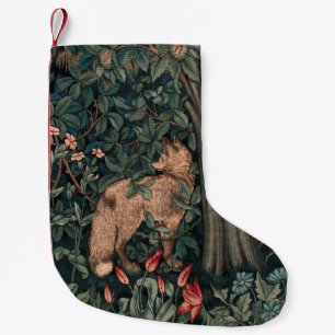 William Morris Greenery Fox Wildlife Kleiner Weihnachtsstrumpf