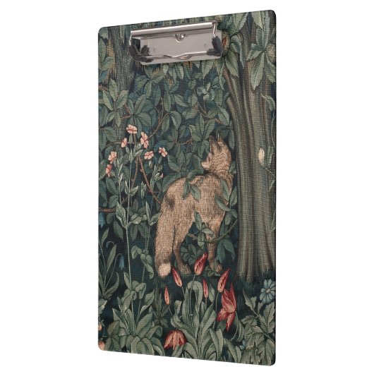 William Morris Greenery Fox Wildlife Klemmbrett (Links)