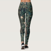 William Morris Greenery Fox Wildlife Leggings (Rückseite)