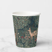 William Morris Greenery Fox Wildlife Pappbecher (Rückseite)