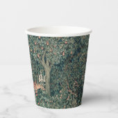 William Morris Greenery Fox Wildlife Pappbecher (Vorderseite)