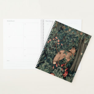 William Morris Greenery Fox Wildlife Planer