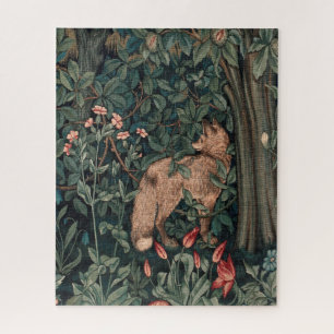 William Morris Greenery Fox Wildlife Puzzle