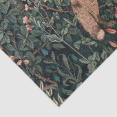 William Morris Greenery Fox Wildlife Seidenpapier (Ausschnitt)