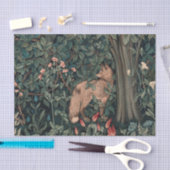 William Morris Greenery Fox Wildlife Seidenpapier (Handwerk)