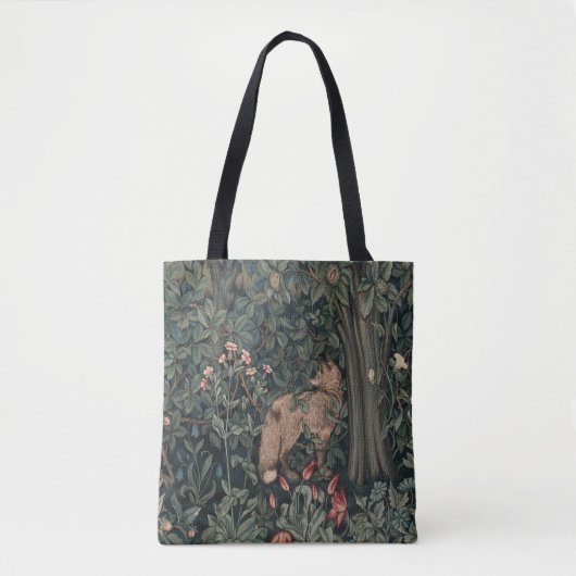 William Morris Greenery Fox Wildlife Tasche (Vorderseite)