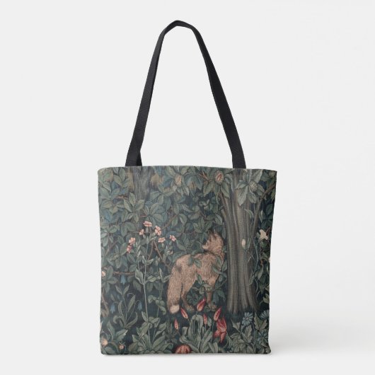 William Morris Greenery Fox Wildlife Tasche (Rückseite)