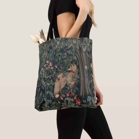 William Morris Greenery Fox Wildlife Tasche (Von Nahem)