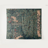 William Morris Greenery Fox Wildlife Wandteppich (Vorderseite (Horizontal))