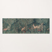 William Morris Greenery Fox Wildlife Yogamatte (Rückseite (Horizontal))