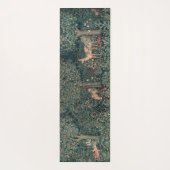 William Morris Greenery Fox Wildlife Yogamatte (Rückseite)