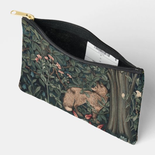 William Morris Greenery Fox Wildlife Zubehörtasche (Offen)