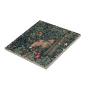 William Morris Greenery Fuchs Wildtier Kunst Fliese (Seite)