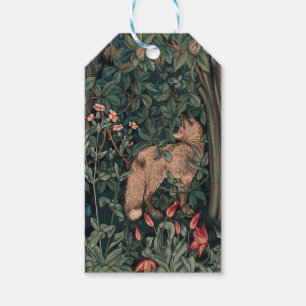 William Morris Greenery Fuchs Wildtier Kunst Geschenkanhänger