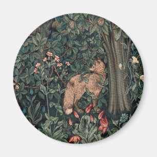 William Morris Greenery Fuchs Wildtier Kunst Magnet