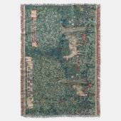 William Morris Greenery Wald Tier Botanisch Decke (Vorderseite Vertikal)