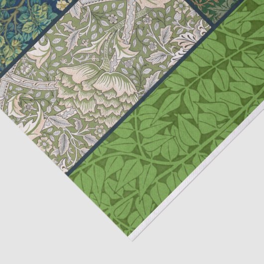 William Morris Grid Collage Decoupage Paper Seidenpapier (Ausschnitt)