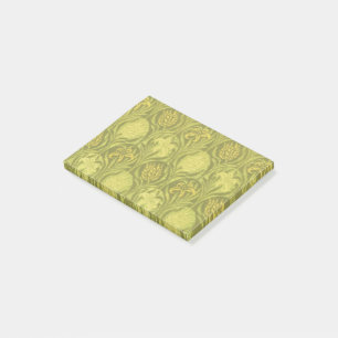 William Morris Grüne Tulpen-Lilien-Tapete Post-it Klebezettel