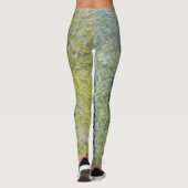 William Morris GRÜNE UND BLAUE Leggings (Rückseite)