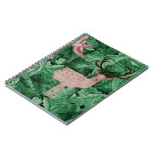 William Morris grüner Hintergrund Notizblock (Linke Seite)