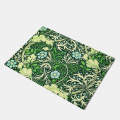 William Morris - Grünes Algenmuster Fußmatte (Schrägansicht)
