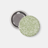 William Morris Grünes Blumen Botanisches Muster Magnet (Vorderseite/Rückseite)