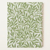 William Morris Grünes Blumen Botanisches Muster Planer (Rückseite)