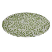 William Morris grünes florales botanisches Muster Schneidebrett (Ecke)