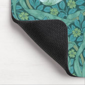 William Morris - Grünes Pimpernell-Muster Mousepad (Ecke)