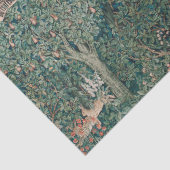 William Morris Grünwald Wald Tier Botanisch Seidenpapier (Detail)