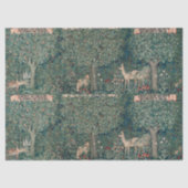 William Morris Grünwald Wald Tier Botanisch Seidenpapier (Vorderseite)